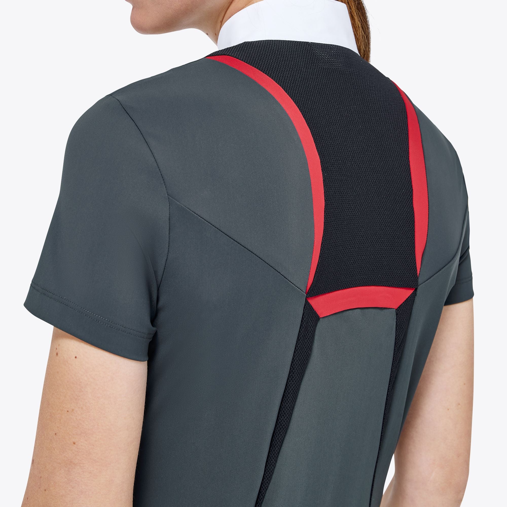 Revo 3-D Jersey Mesh S/S Zip Competition Polo
