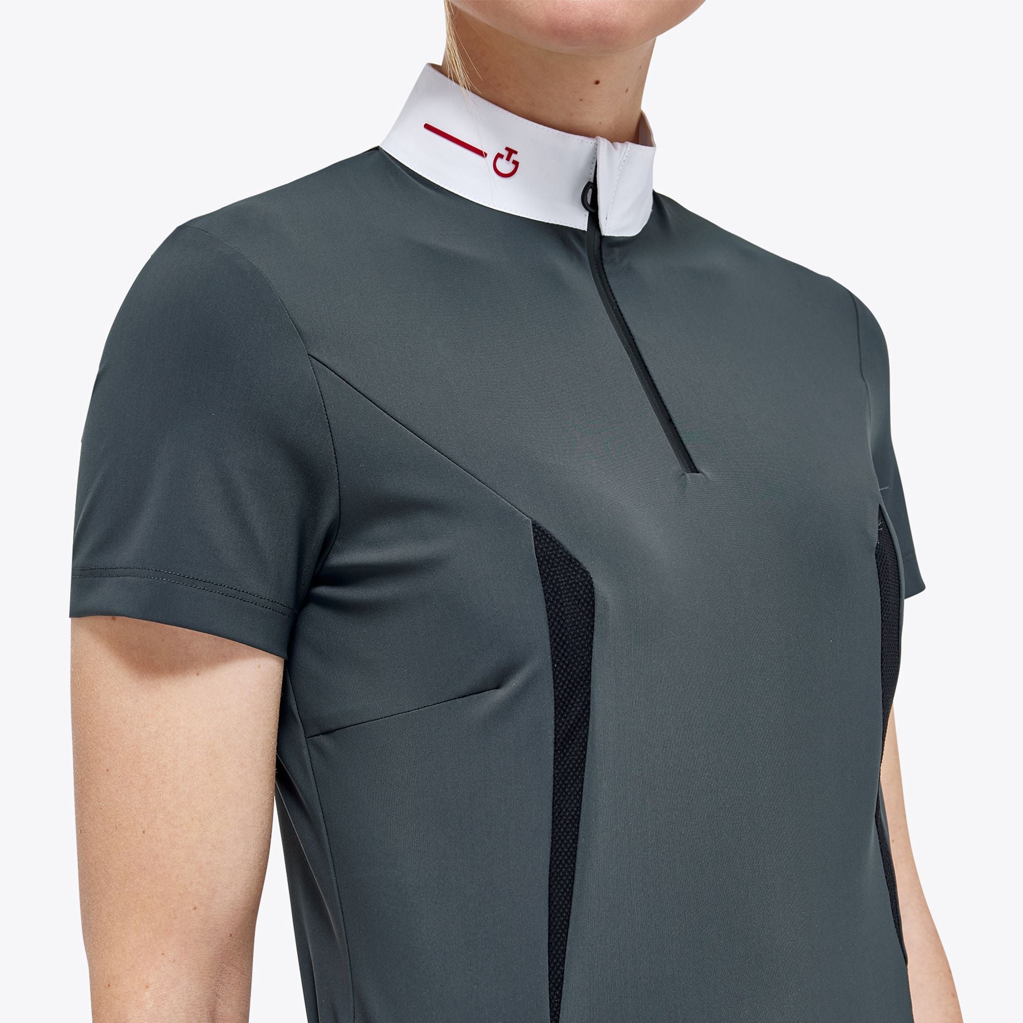 Revo 3-D Jersey Mesh S/S Zip Competition Polo