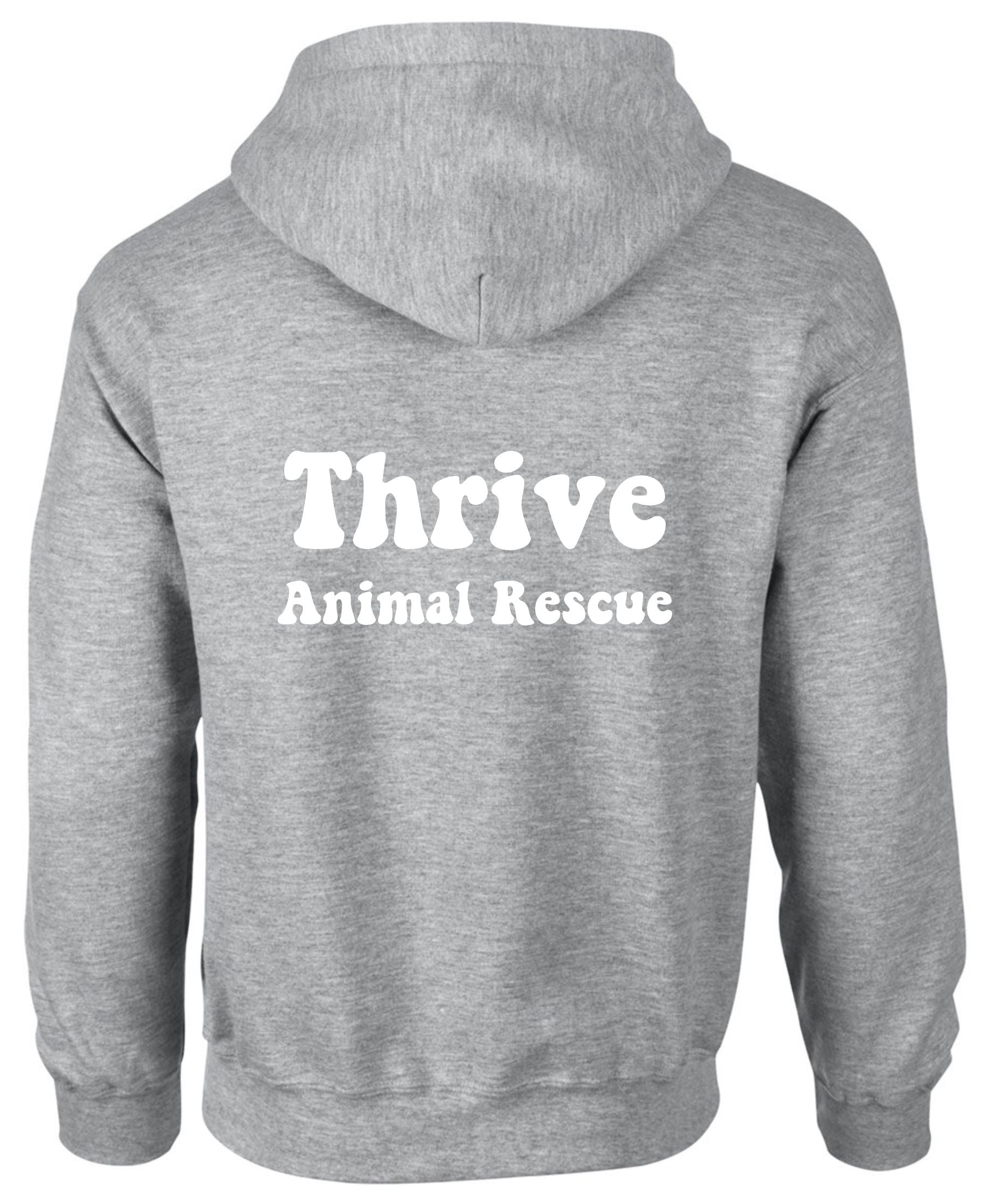 Thrive Animal Rescue Grey Hoodie - New