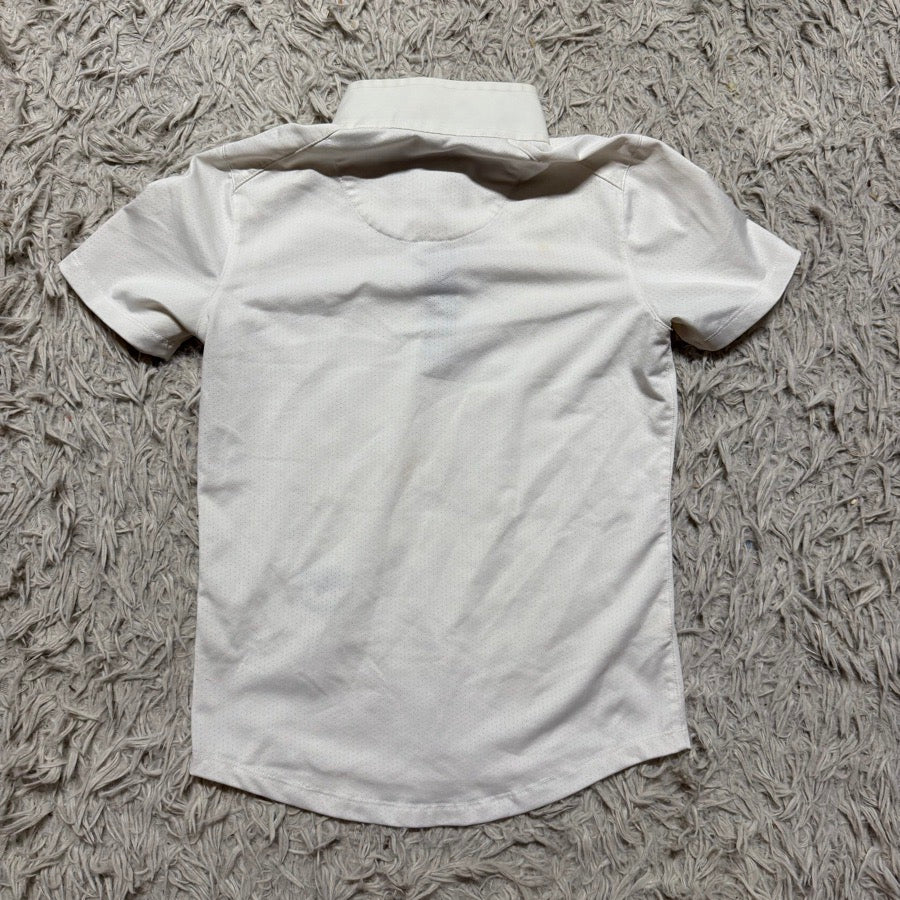 ESSEX CLASSICS Child’s Medium White Essex Classics Short Sleeve Horseback Riding Show Shirt (2)