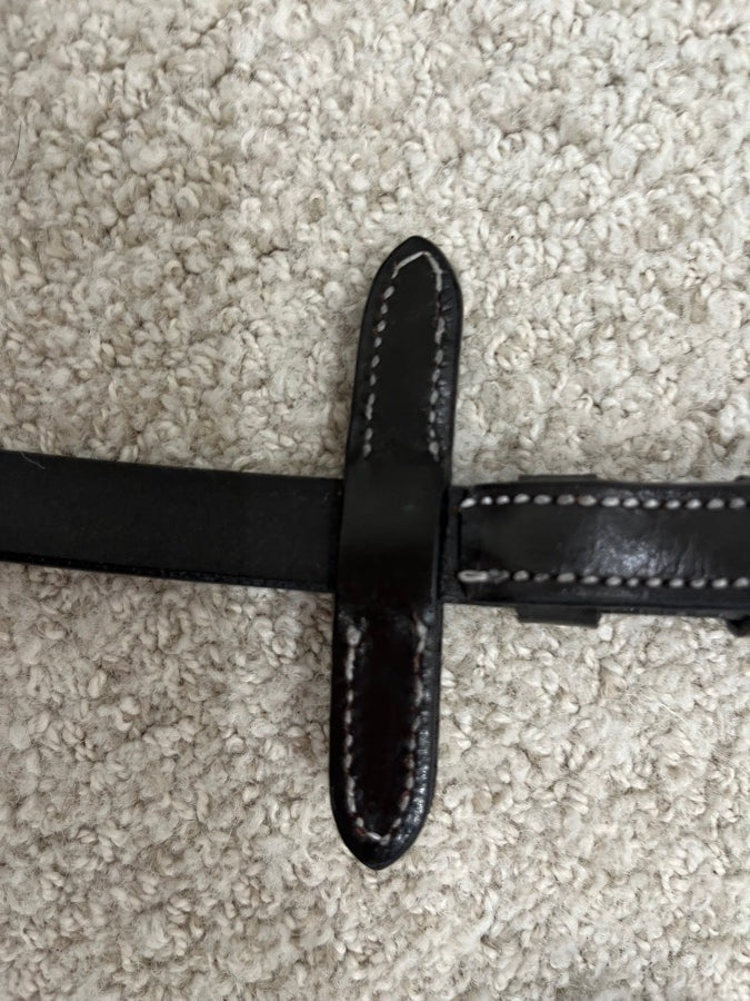 Brand new brown leather reins (lumière)