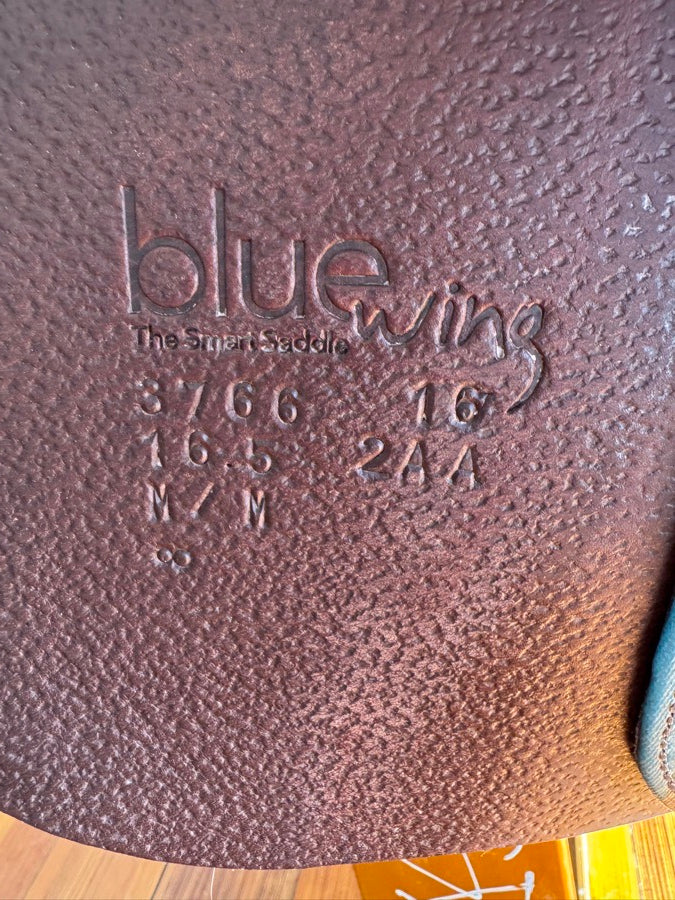 VOLTAIRE 16.5” Voltaire Blue Wing Jump Saddle - Full Buffalo - 2AA Flaps (8)