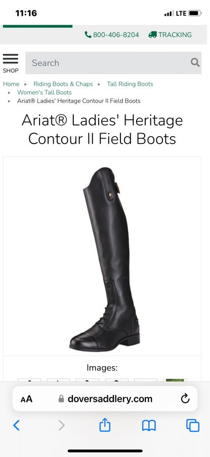 ARIAT Ariat Ladies Heritage Contour II Field Boots