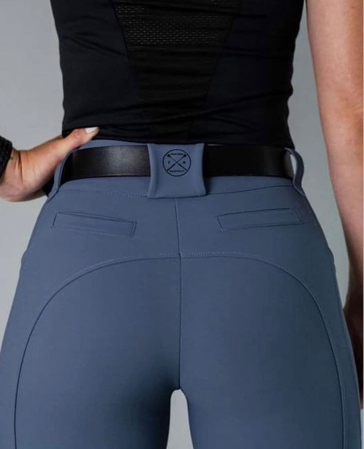 Free Ride Equestrian - Pro 2.0 Breeches - Steel Blue - Regular Length - NWT