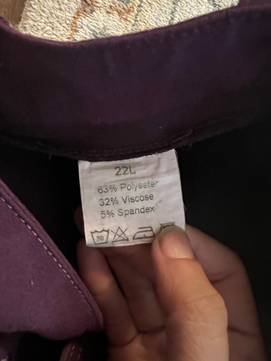 Full seat Piper breeches purple - 22L