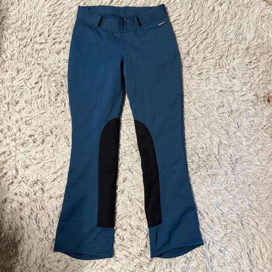 Women’s XL Blue Kerrits Winter Horseback Riding Western Bootcut Breeches