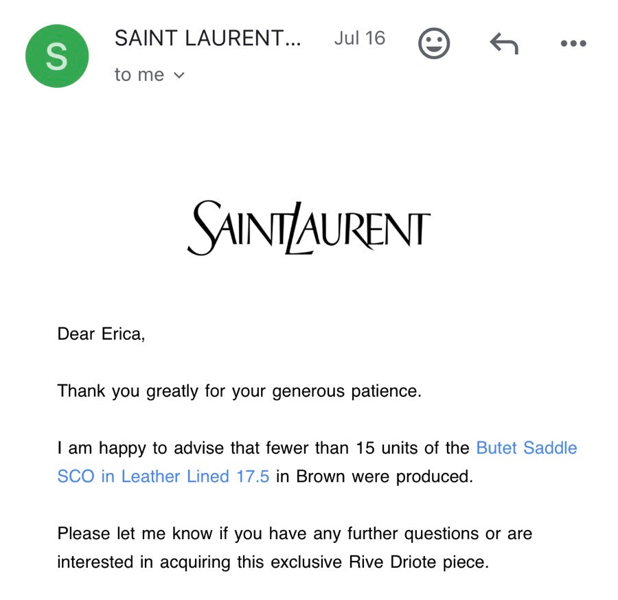 BUTET Butet x Yves Saint Laurent Saddle (8)