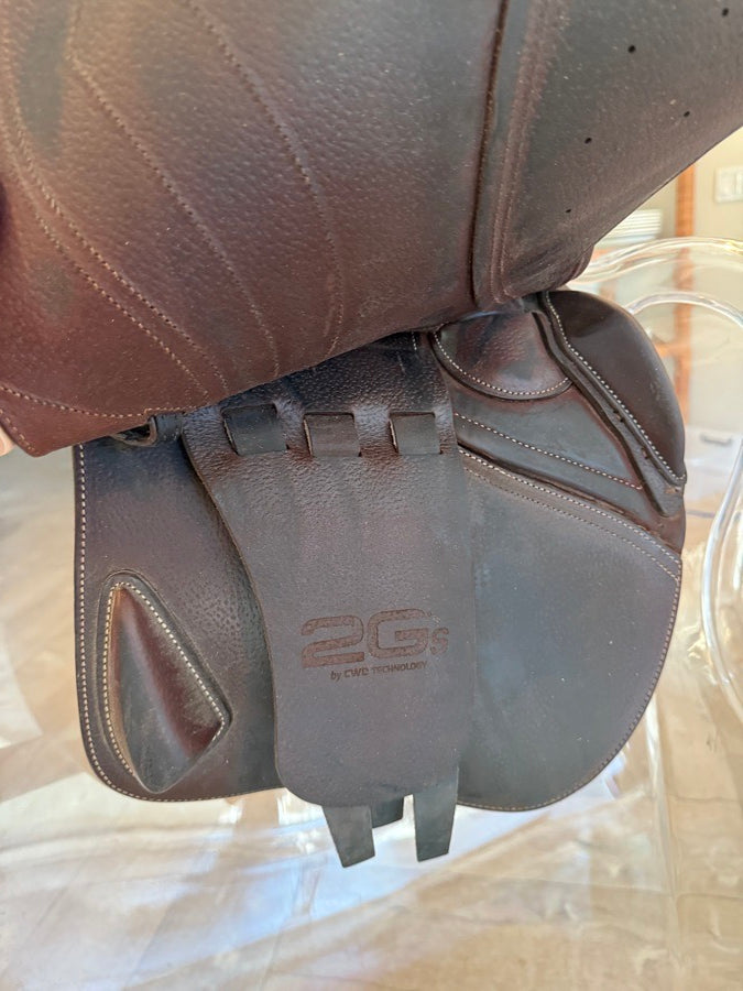 CWD 2021 CWD Mademoiselle 2Gs 17” Jumping Saddle-Medium Tree C2L Flaps Pro Panels (6)