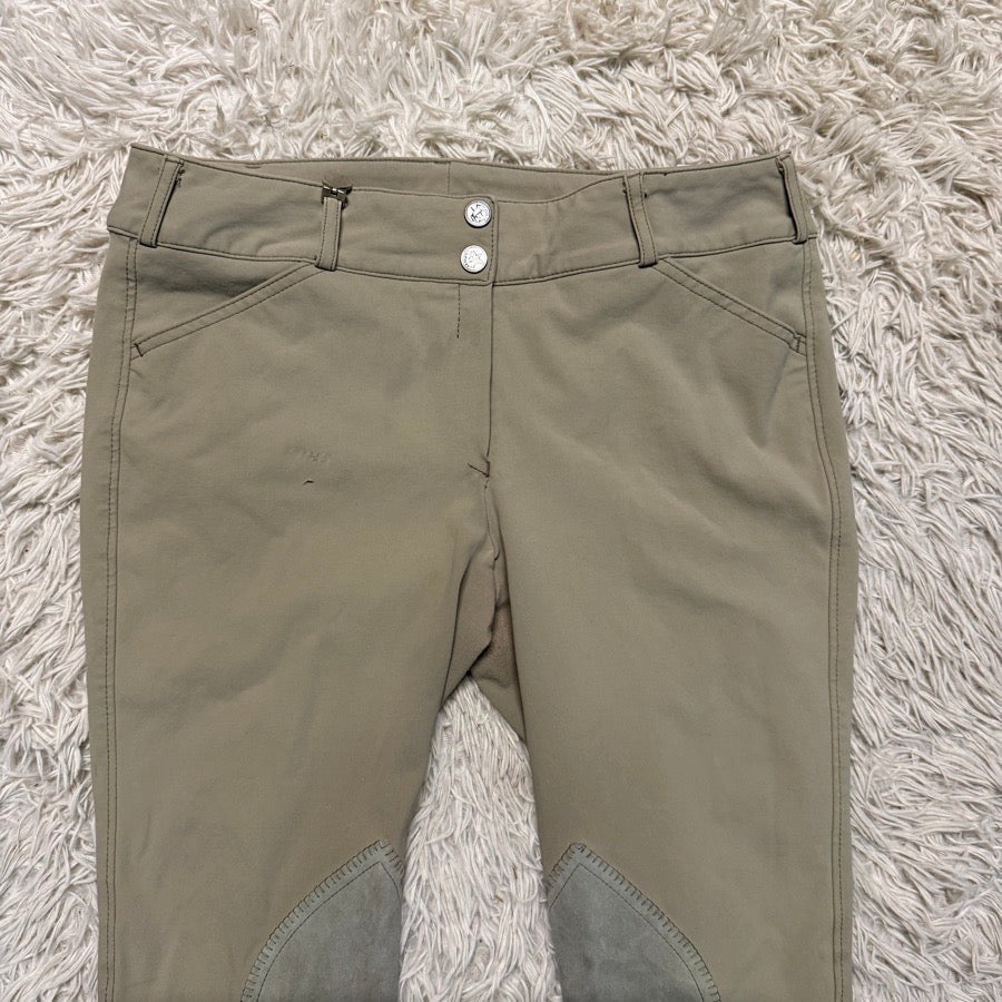 Women’s Size 34 Tan Pikeur Knee Patch Horseback Riding Breeches