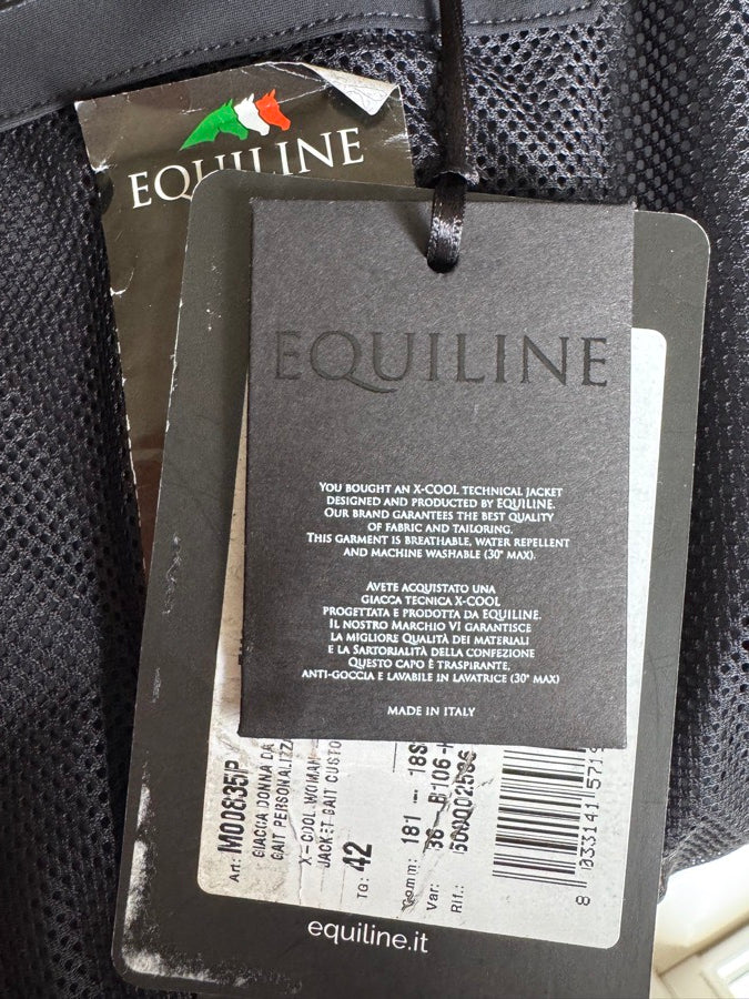 EQUILINE black Equiline women’s show coat it-42 BNWT (7)