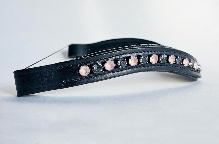 Other Pink and Gray Crystal Browband (3)