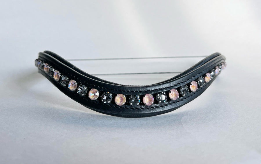 Other Pink and Gray Crystal Browband