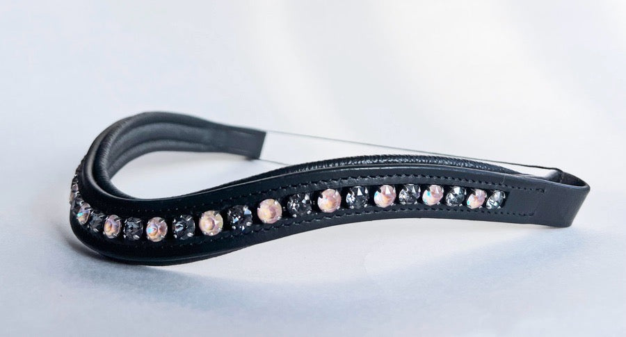 Other Pink and Gray Crystal Browband (2)