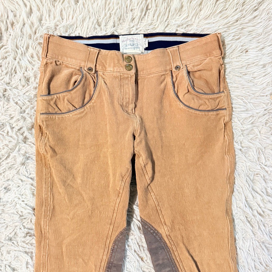 Women’s Size 30 Brown Horseware Knee Patch Horseback Riding Breeches. Good Cond.