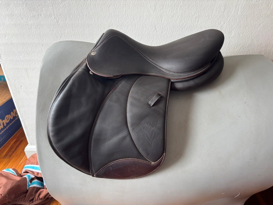 VOLTAIRE 16.5” Voltaire Palm Beach Saddle - 2A - Full Buffalo (5)
