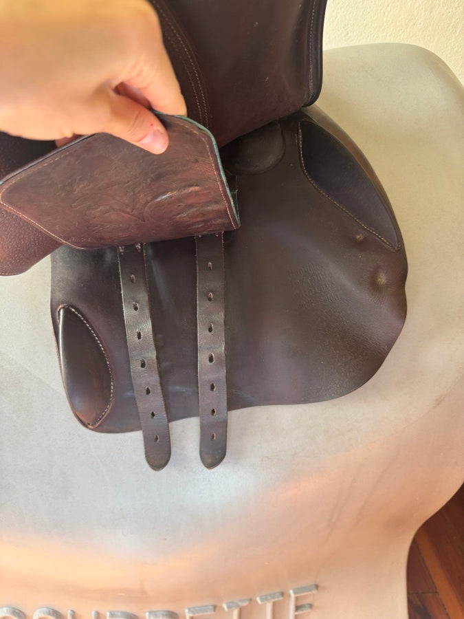 VOLTAIRE 17.5” Voltaire Palm Beach PRO Saddle - 2A - 2016 - Full Buffalo (4)