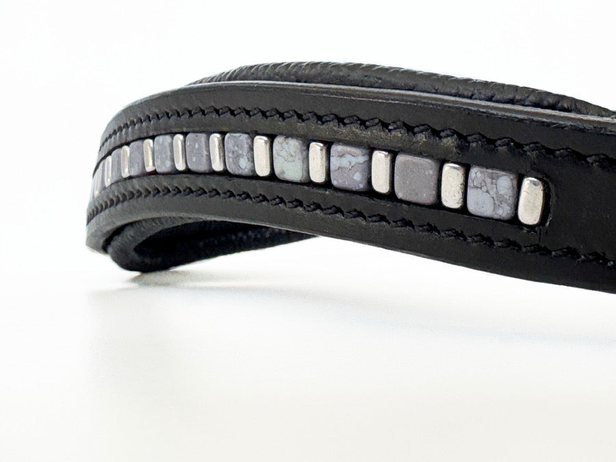 OTHER Blue & Silver Beaded Browband (5)