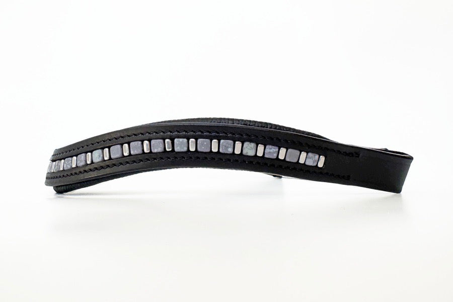 OTHER Blue & Silver Beaded Browband (3)