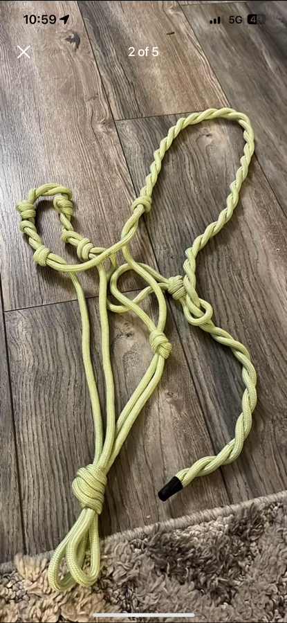 Lead ropes and halter