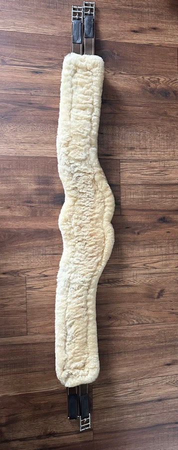 Other 54' Leather Girth with Removable Sheepskin (2)