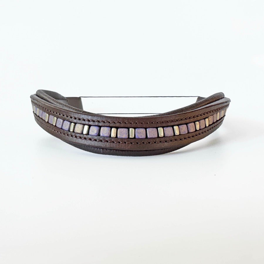 OTHER Purple Beaded Browband (2)
