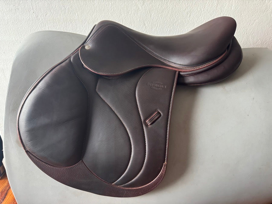 DEVOUCOUX 17” Devoucoux Biarritz O Saddle - 2022 - 2AA - Full Buffalo