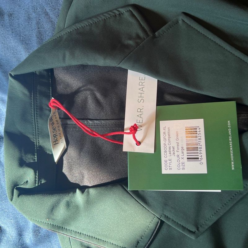 HORSEWARE IRELAND Hunter green horseware show jacket (2)