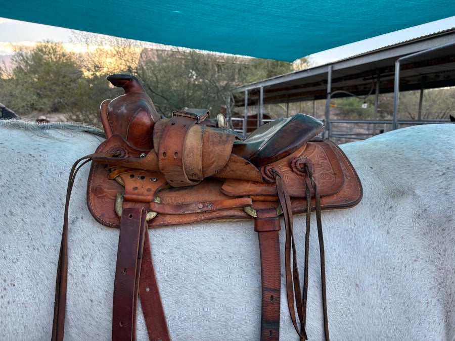 SADDLE KING Vintage youth 13” equitation trail saddle (5)