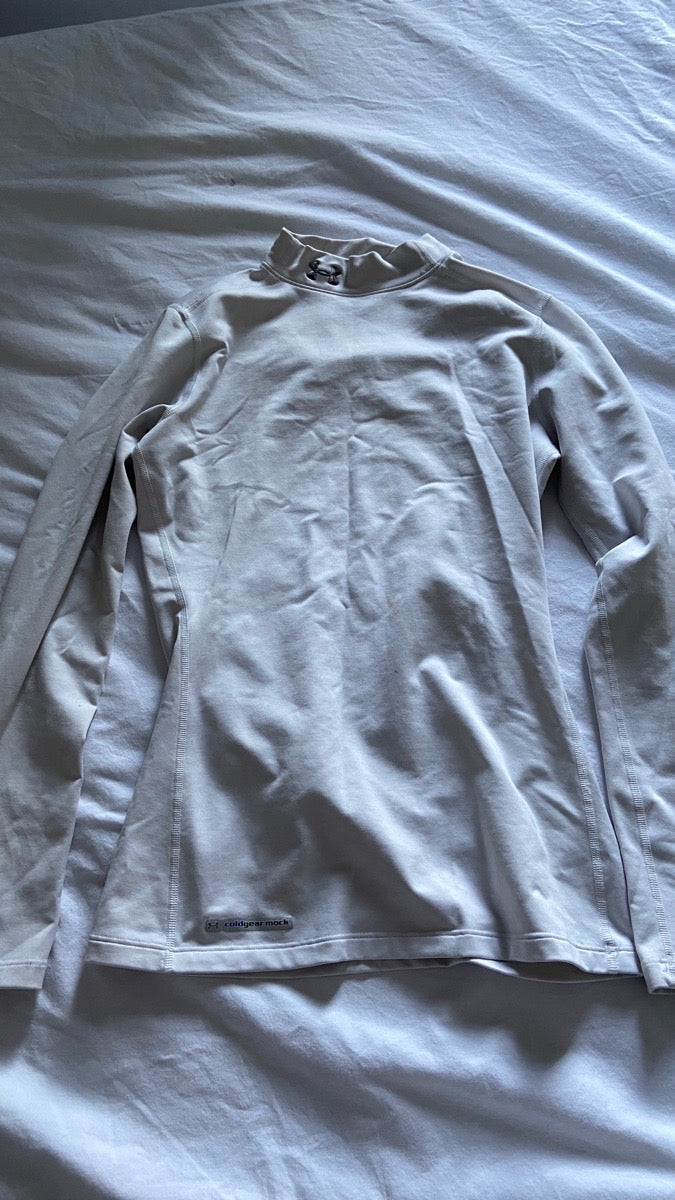 Other Under Armour Mock Neck Baselayer White Long Sleeve (2)