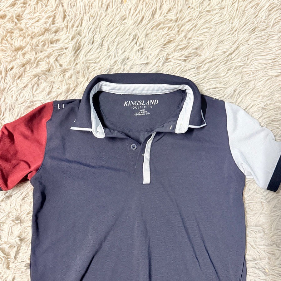 KINGSLAND Child’s Size 146/152 Black Kingsland Short Sleeve Horseback Riding Polo Shirt (2)