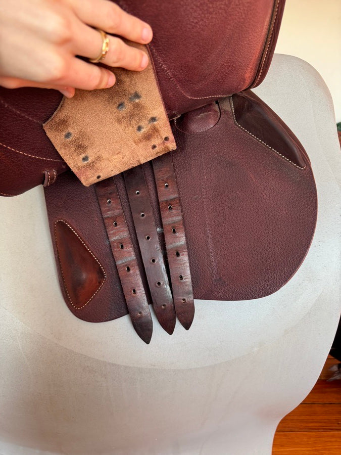 DEVOUCOUX 18” 2023 Devoucoux Biarritz O Saddle - 2A - Full Buffalo - LIKE NEW! (2)