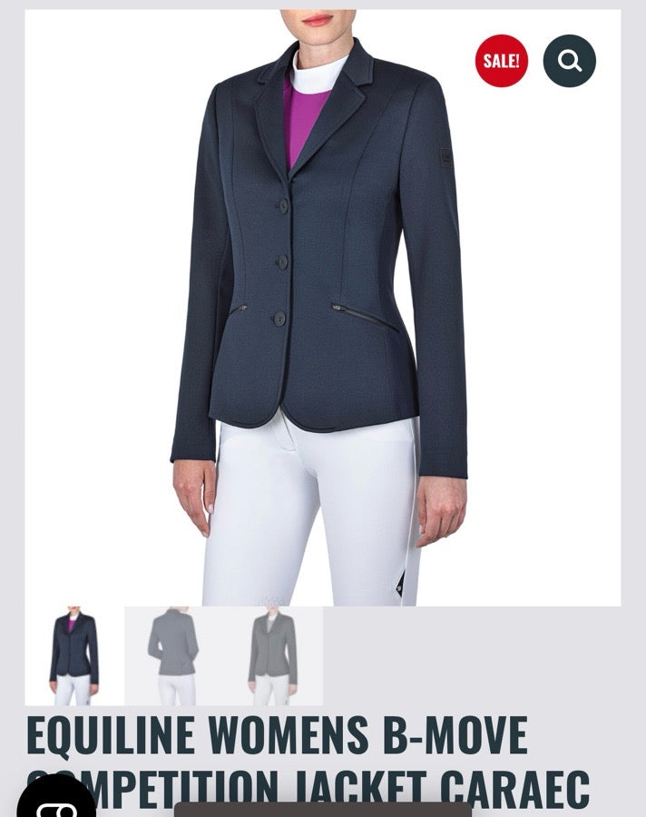 BRAND NEW EQUILINE WOMENS B-MOVE COMPETITION JACKET CARAEC