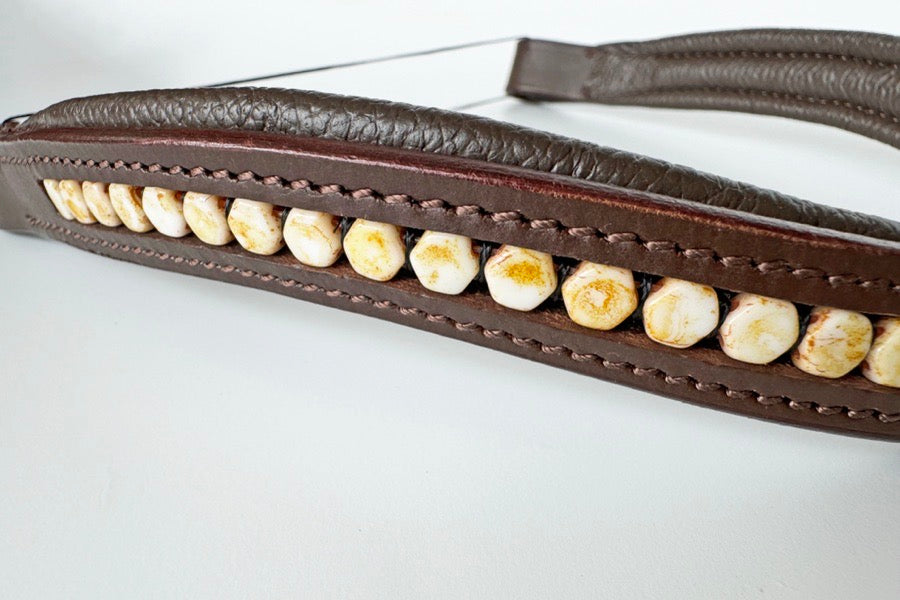 Other Butterscotch Beaded Browband (5)