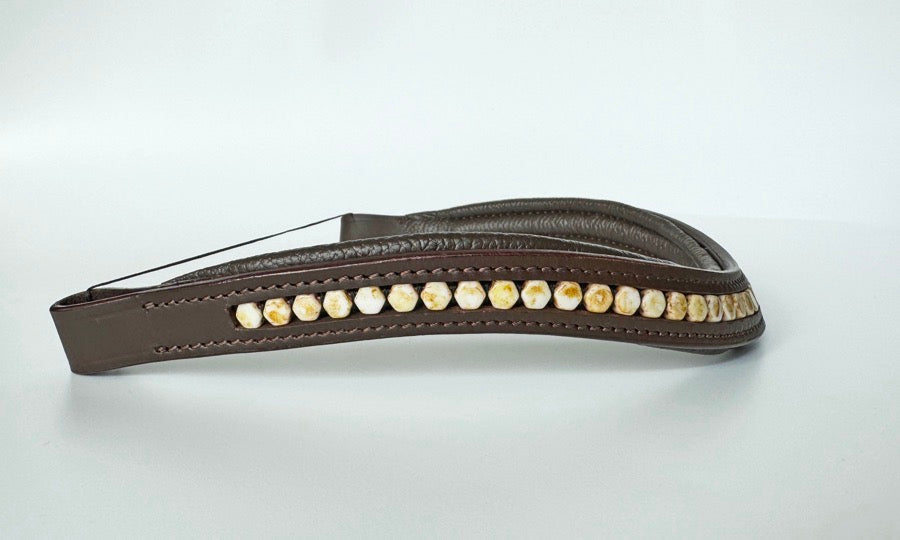 Other Butterscotch Beaded Browband (3)