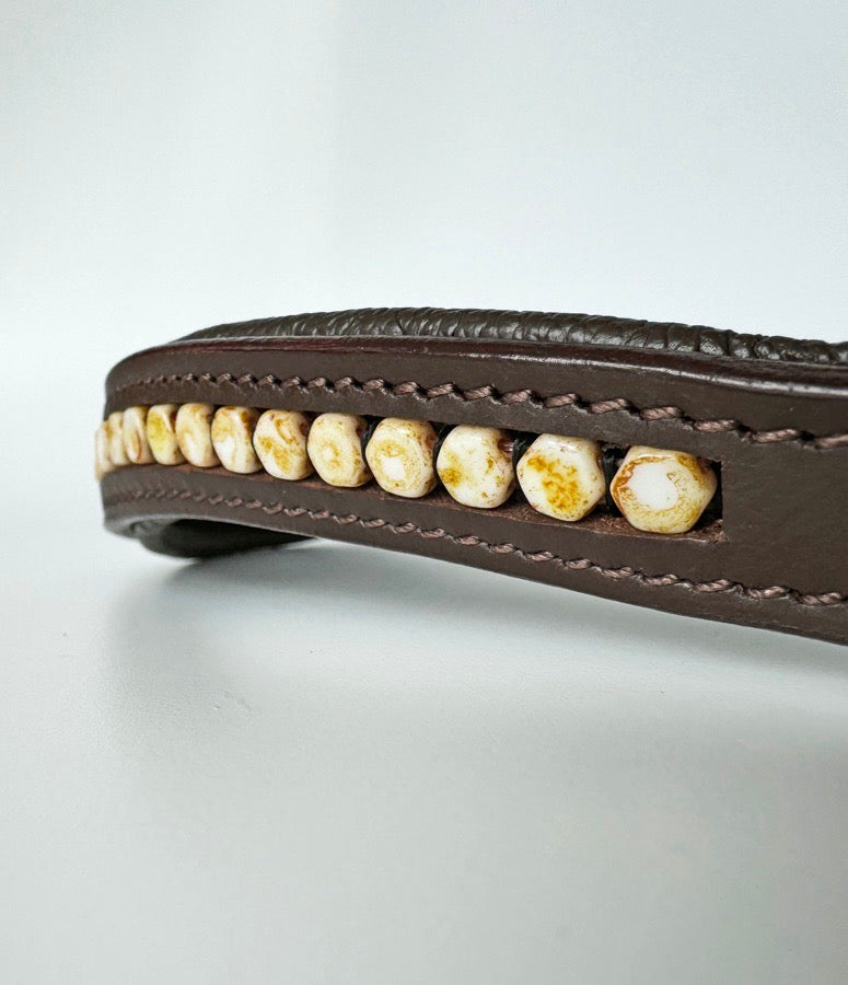 Other Butterscotch Beaded Browband (4)