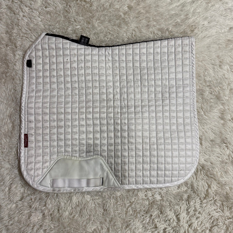 LEMIEUX White LeMieux Dressage Horseback Riding Saddle Pad (2)