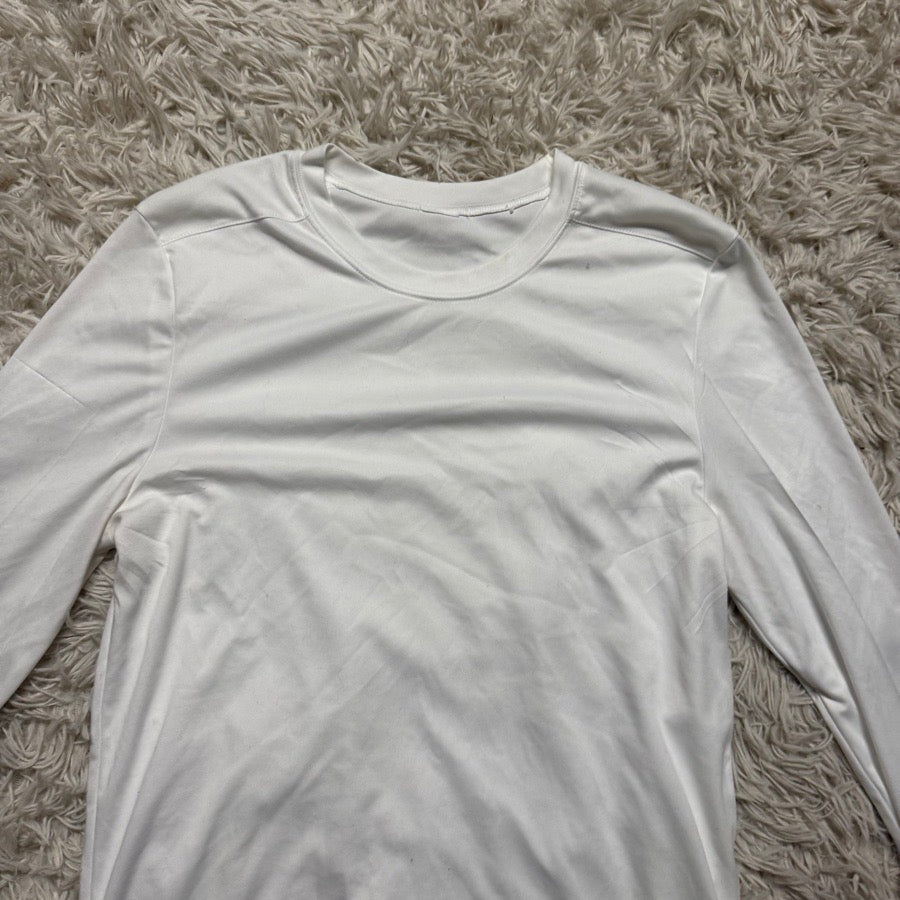 SCHOCKEMOHLE Women’s White Horseplay Encouraged Long Sleeve Horseback Riding Shirt. Good Cond (2)