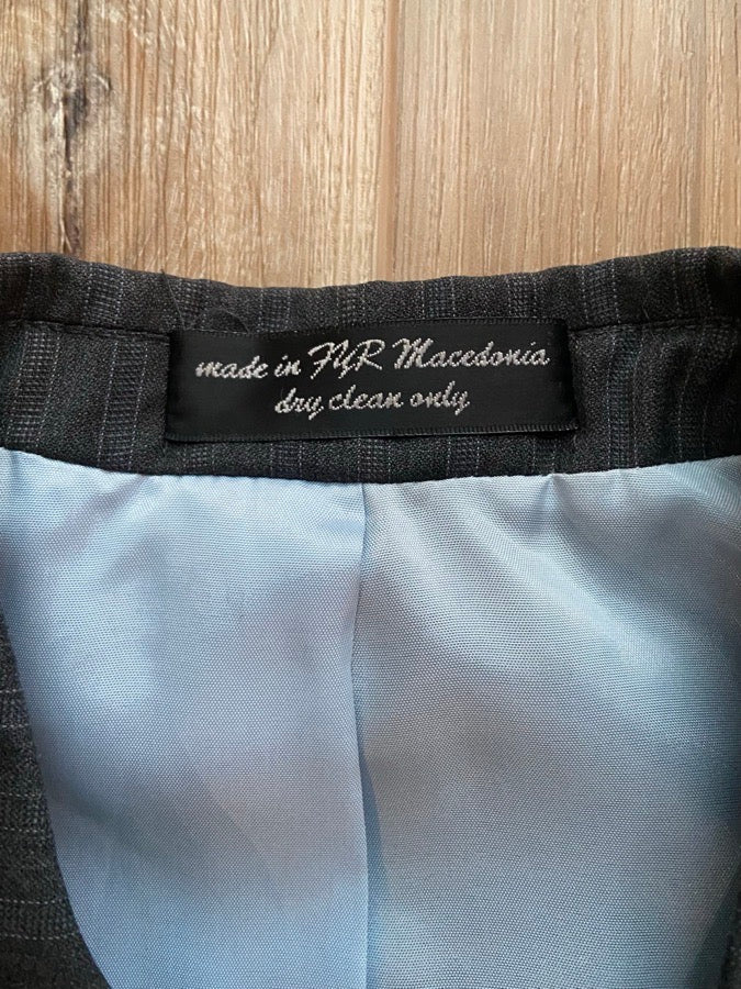 RJ CLASSICS RJ Classics Gray with Blue Pin Stripes Show Coat (2)