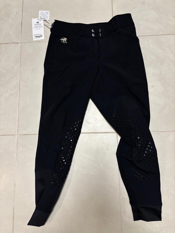 PIPER BY SMARTPAK Smartpak Piper Winter Essential Breeches NWT 28R Black Equestrian Riding Pants