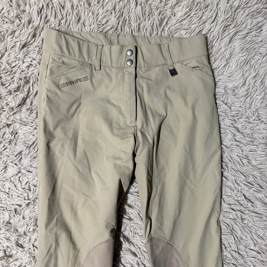 Women’s Size 30L Tan Romfh Knee Patch Horseback Riding Breeches