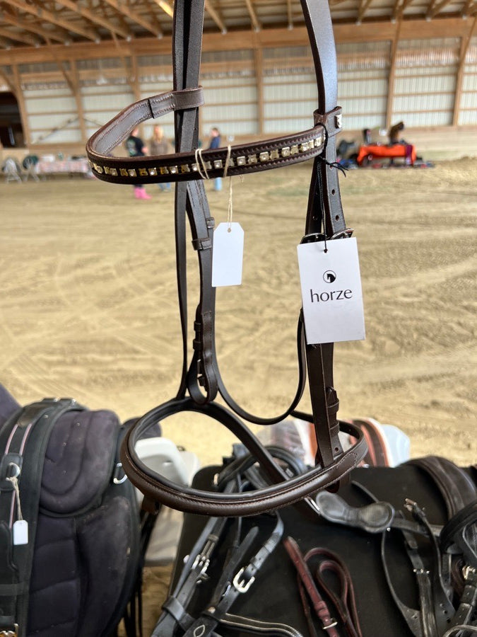 HORZE BNWT Horze brown bridle (2)