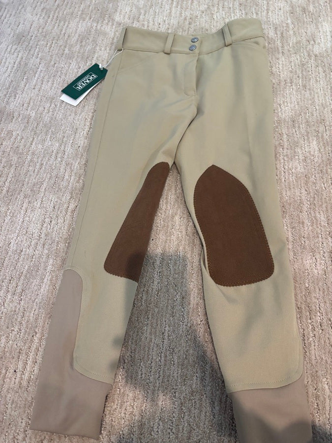 Dover Saddlery Iconeq kids girls wellsely✨ competition knee patch breech