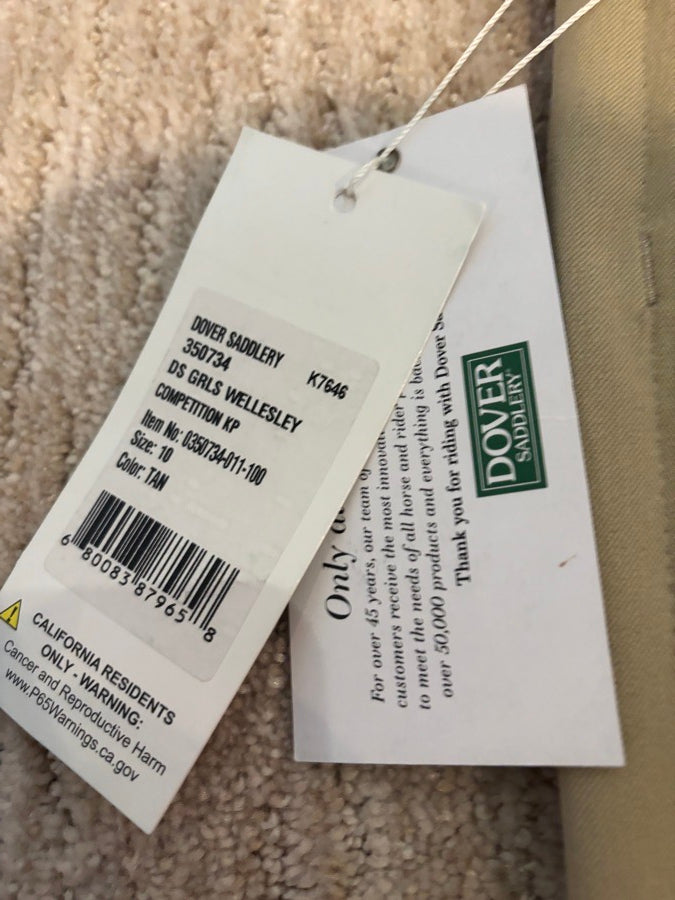 Dover Saddlery Iconeq kids girls wellsely✨ competition knee patch breech