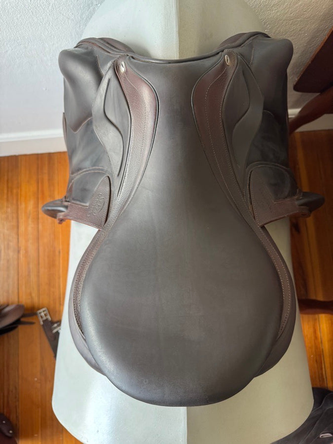 DEVOUCOUX 17.5” 2016 Devoucoux Chiberta Lab Monoflap Saddle - 2AA - Full Buffalo (3)