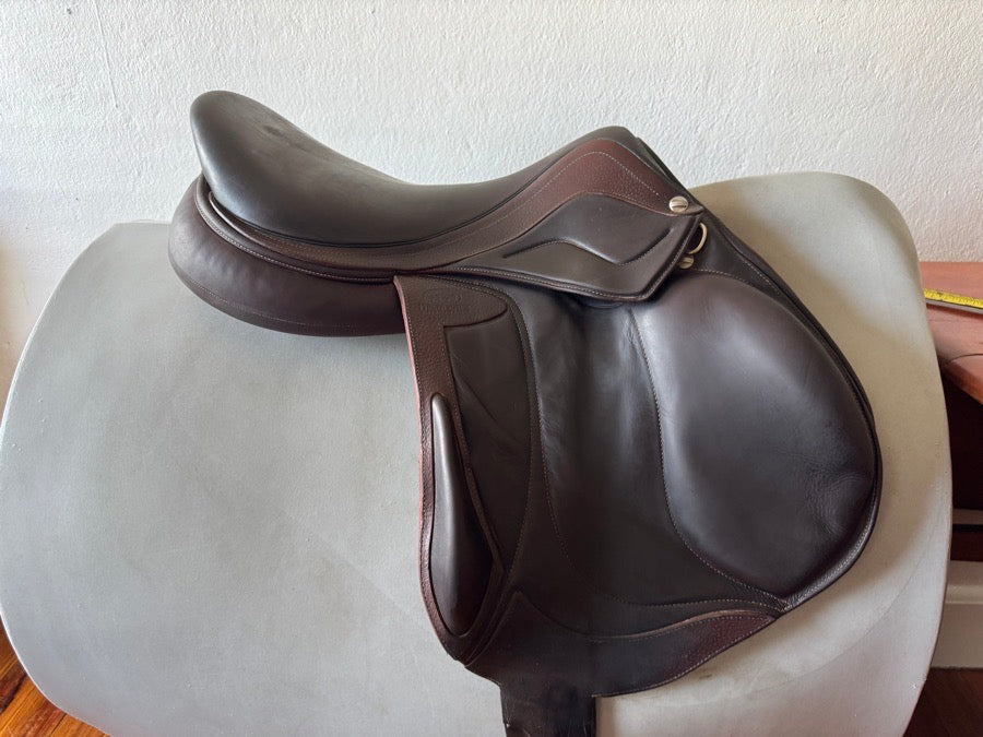 DEVOUCOUX 17.5” 2016 Devoucoux Chiberta Lab Monoflap Saddle - 2AA - Full Buffalo (6)