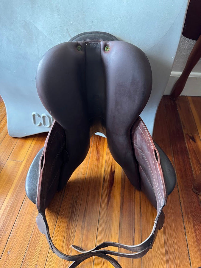 DEVOUCOUX 17.5” 2016 Devoucoux Chiberta Lab Monoflap Saddle - 2AA - Full Buffalo (8)