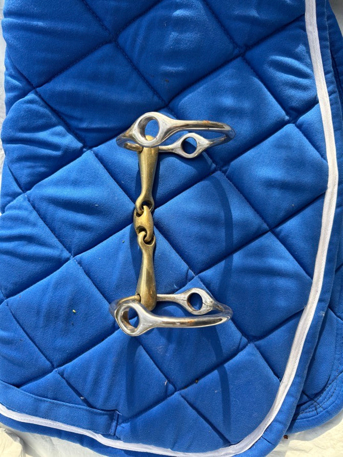 DOVER SADDLERY Neue Schule Tranz Angled Lozenge Balding Running Lever Bit (2)