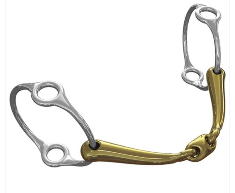 DOVER SADDLERY Neue Schule Tranz Angled Lozenge Balding Running Lever Bit