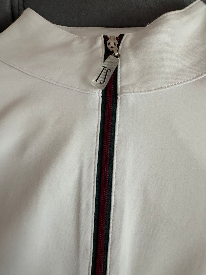 THE TAILORED SPORTSMAN Tailored Sportsman White Sunshirt Quarter zip riding shirt, size XS (2)