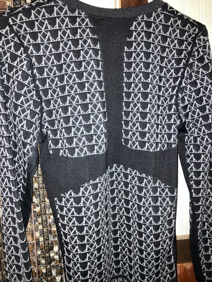 MOUNTAIN HORSE Mountain Horse black pattern sweater NW L/XL (2)